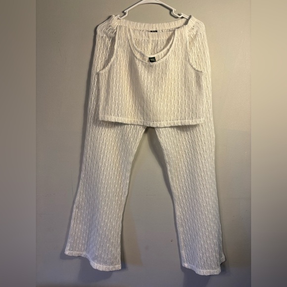 wild fable Pants - Wild Fable Ivory Textured Jumpsuit